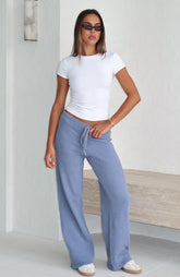Act Natural Knit Pants Steel
