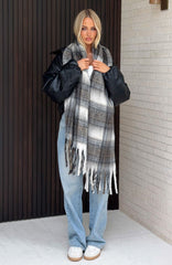 Farley Scarf Cappuccino Plaid